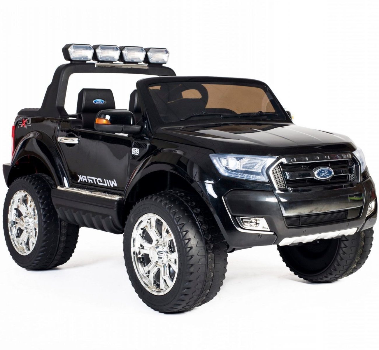 Ford Ranger Ute, 4x4 4WD Electric Ride On Toy for Kids Black