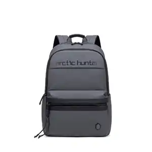 TechGuardian Traveler Backpack - Compact Laptop Backpack - Grey