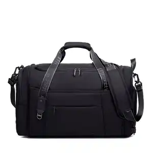 Chameleon Gym Duffel - Travel Gym Bag with Shoe Compartment - Black