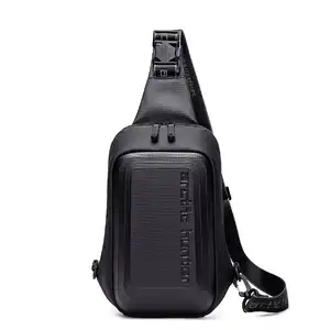 Carapace Shield Sling Bag - Hard Shell Crossbody for Travel - Black