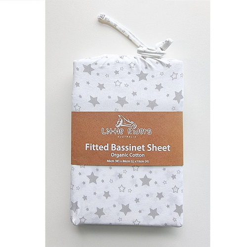 2 x Fitted Sheets for baby bassinet - Classic