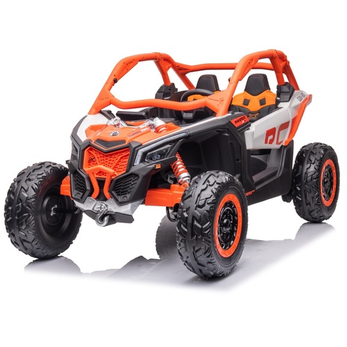 24V Licenced 4x2 Can-Am RC Kids ride on car, UTV by Little Riders Australia - Orange