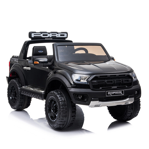 Ford Ranger Raptor Ute, 12V Electric Ride On Toy for Kids - Black