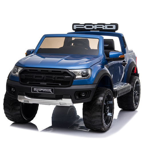 Ford Ranger Raptor Ute, 12V Electric Ride On Toy for Kids - Blue