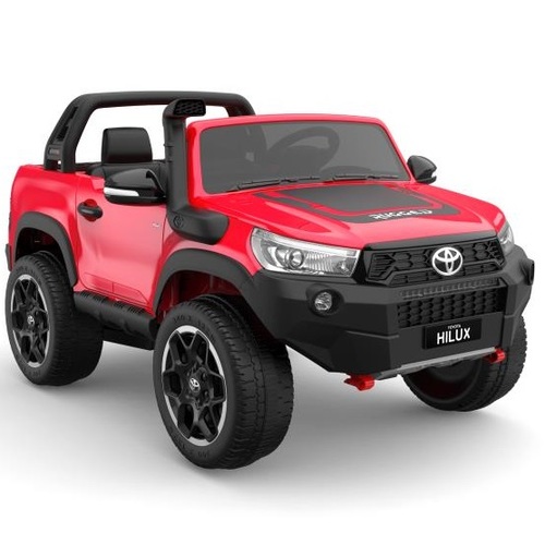 Toyota Hilux Ute 2021, 4x4 4WD Licensed Electric Ride On Toy for Kids - Red