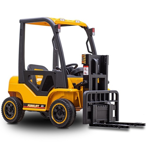 12V Forklift Electric Ride On Car - Yellow