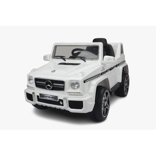 Cracked body - Licensed Mercedes-Benz G63 AMG Kids Ride on car - White