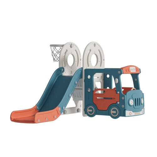 Little Riders Australia Smile Bus Slide indoor outdoor kids activity center - Green