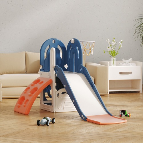 Adventure Ascent Slide & Hoop Explorer - Blue