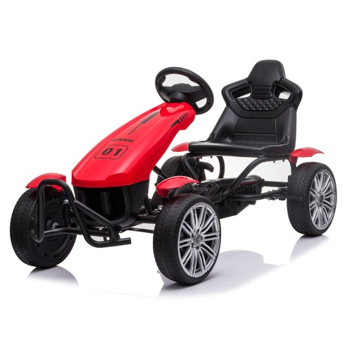 Pedal Go Kart ride on kids car with gear stick - Red
