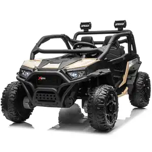 24V Little Riders X-Trail Scout 2 Seater Kids Ride-On Buggy - Khaki - Pre-Order ETA 15 October 2026