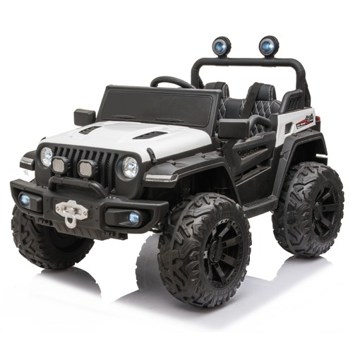 Jeep Wrangler Inspired Ride on Kids Car - White