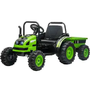 Little Riders Australia Ride on Tractor with Trailer - Green