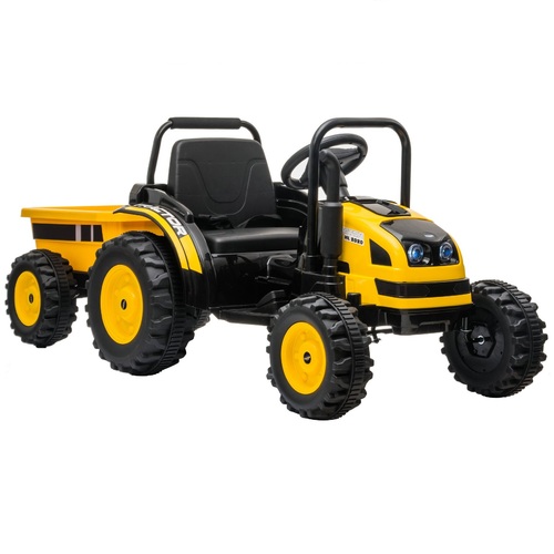 Little Riders Ride on Tractor with Trailer - Yellow Pre Order ETA 25th Nov