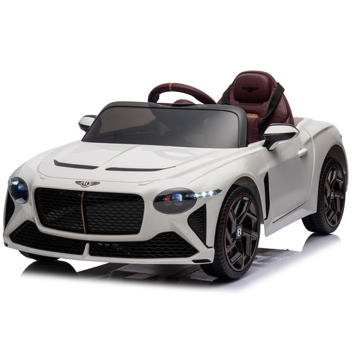 12V Electric Luxury Bentley Bacalar Ride-on Car - White