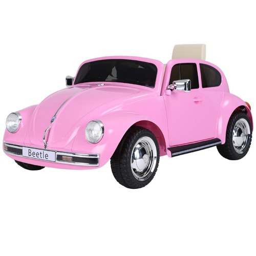 12V Licensed VW Beetle Volkswagen kids ride on car with remote - Pink