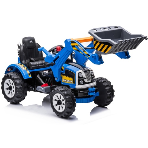Ride on Bulldozer 12V Digger by Little Riders Australia - Blue