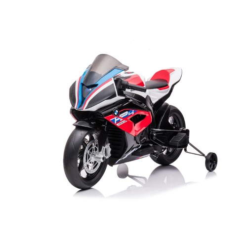 Kids Ride On Motorbike Licensed BMW HP4 Race Motorbike 12V Battery - Red