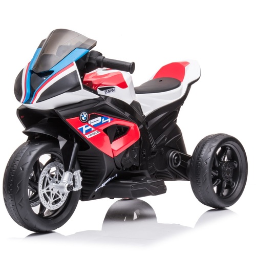 Kids Ride On Motorbike Licensed BMW HP4 Race Trike 12V Battery - Red