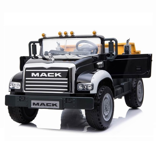 Licensed Mack Dump Truck Kids ride on car - Black - Pre-Order ETA 5th Jan 2022
