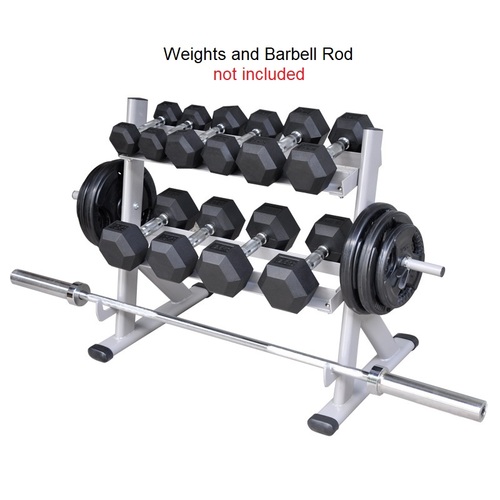LR Fitness 3 in 1 Free Weight Storage Racks for Dumbbells