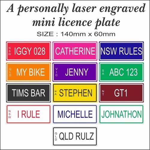 Personalised Name Plate for Kids Ride On Toy Car