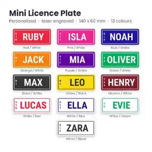 Personalised Name Plate for Kids Ride On Toy Car