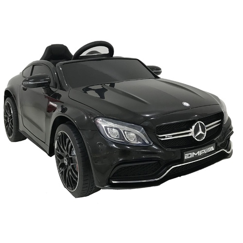 Mercedes-AMG C63 S Sports Car, 12V Electric Ride On Toy - Black