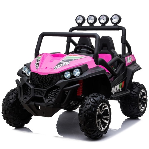 Beach Buggy Speed, 24V Electric Ride On Toy for Kids - Pink