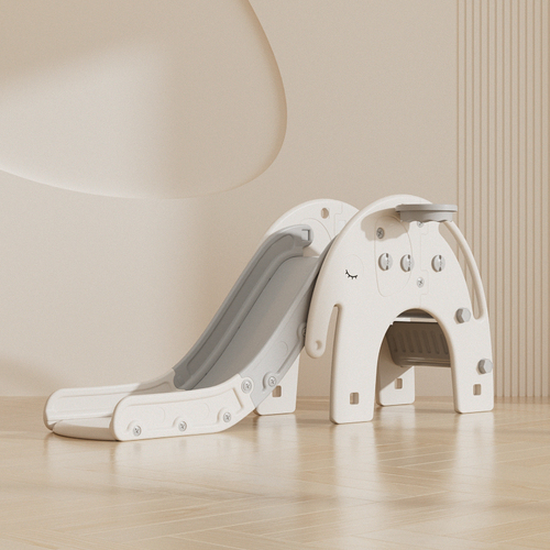 Little Riders Australia Elephant Slide with Ball Ring - Grey