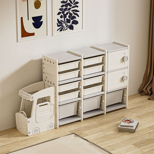 Bus shaped Toy Organiser Storage rack