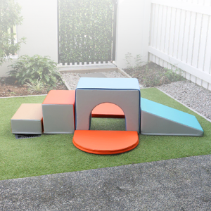 Soft Play Single Tunnel Foam Maze for Kids Active Play - 6 Pieces