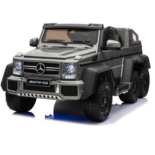 Licensed Mercedes Benz G63 with 6 Wheels 4WD Kids Ride On Car Remote control - Grey