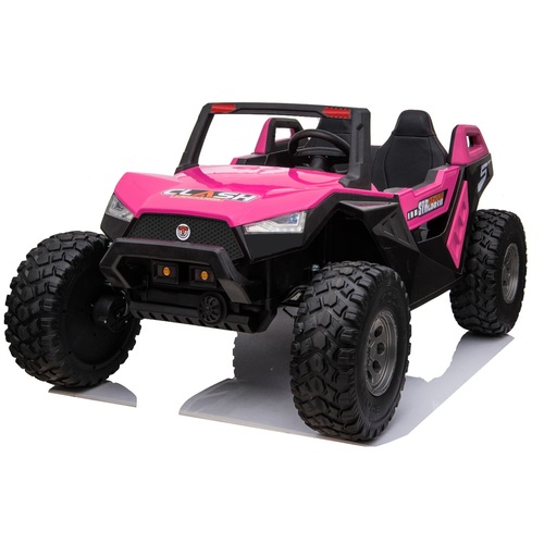 24V Beach Buggy Sahara 4WD Electric Ride On Toy for Kids - Pink - Pre Order ETA 17th Dec 