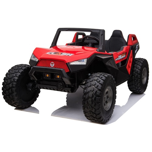 24V Beach Buggy Sahara 4WD Electric Ride On Toy for Kids - Red