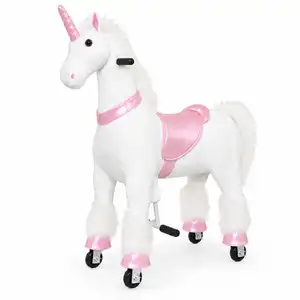 Unicorn Ride On Animal Toy for Kids, Pink and White - Small - Pre-Order ETA 25 October 2026
