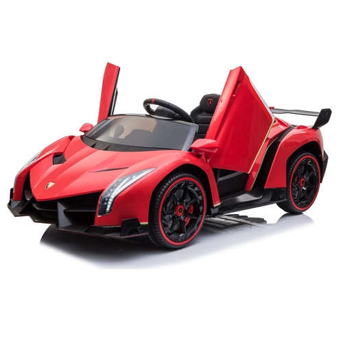 Licensed Lamborghini Veneno ride on car toy for kids - Red