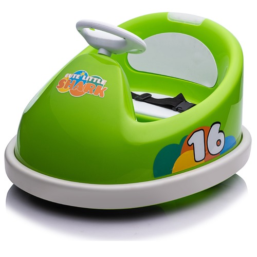 6V Electric Bumper Car For Kids - Green