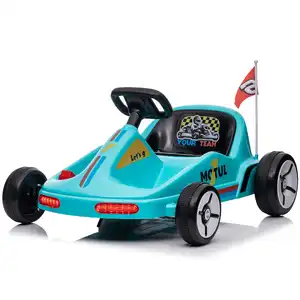 Little Riders 12V Mini Go-Kart Racer Electric Ride-On – Single Seat Kids Car with Remote Control - Blue - Pre-Order ETA 15 September 2025