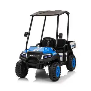 Little Riders Bush Ranger - 24V Kids Ride On Car with Roof and Tray - Blue - Pre-Order ETA 15 September 2025