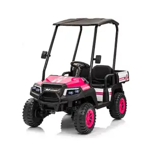 Little Riders Bush Ranger - 24V Kids Ride On Car with Roof and Tray - Pink - Pre-Order ETA 7 October 2025