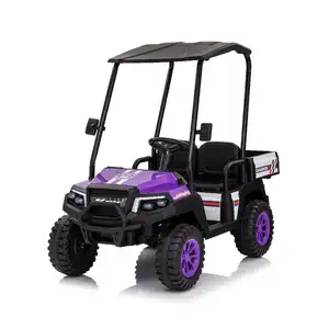 Little Riders Bush Ranger - 24V Kids Ride On Car with Roof and Tray - Purple - Pre-Order ETA 7 October 2025